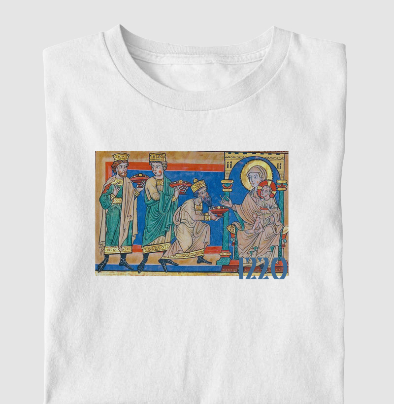 Camiseta O Natal em Iluminuras: Século XIII