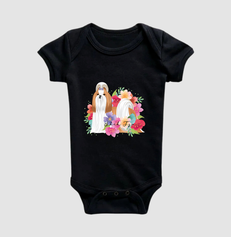 Shih Tzu Top Knot Floral