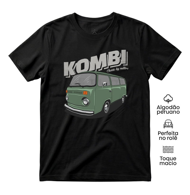 Kombi Classic by nature | Verde - Camiseta Algodão Peruano