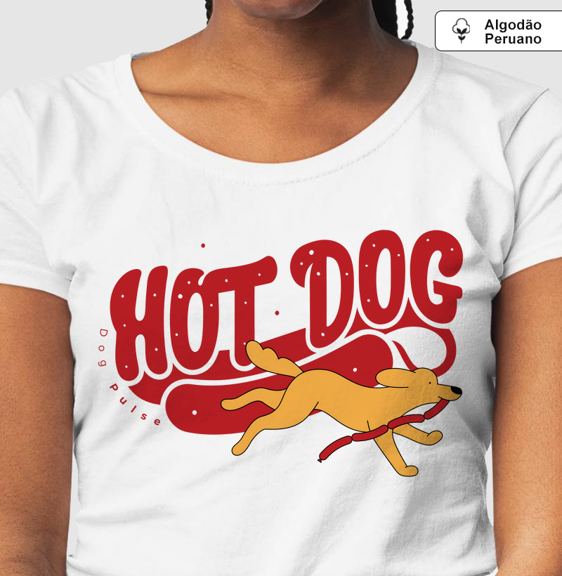 Camiseta Algodão Peruano Dog Pulse Hot Dog - Dogão Raiz
