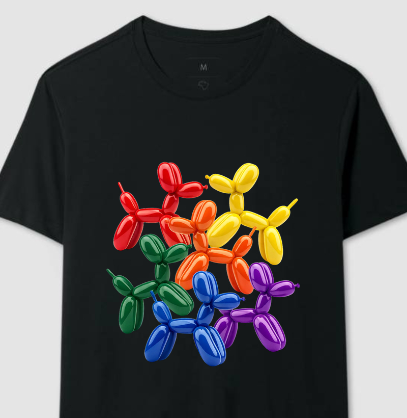Cachorros de balões lgbt+