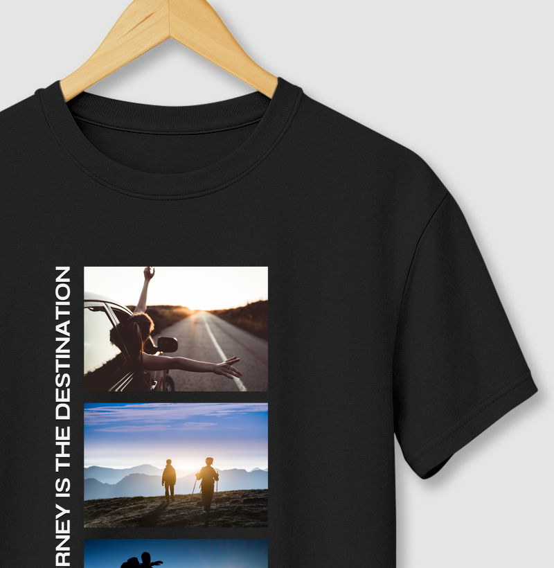 Camiseta Premium Excursionista The Journey Is the Destination | Street Travel