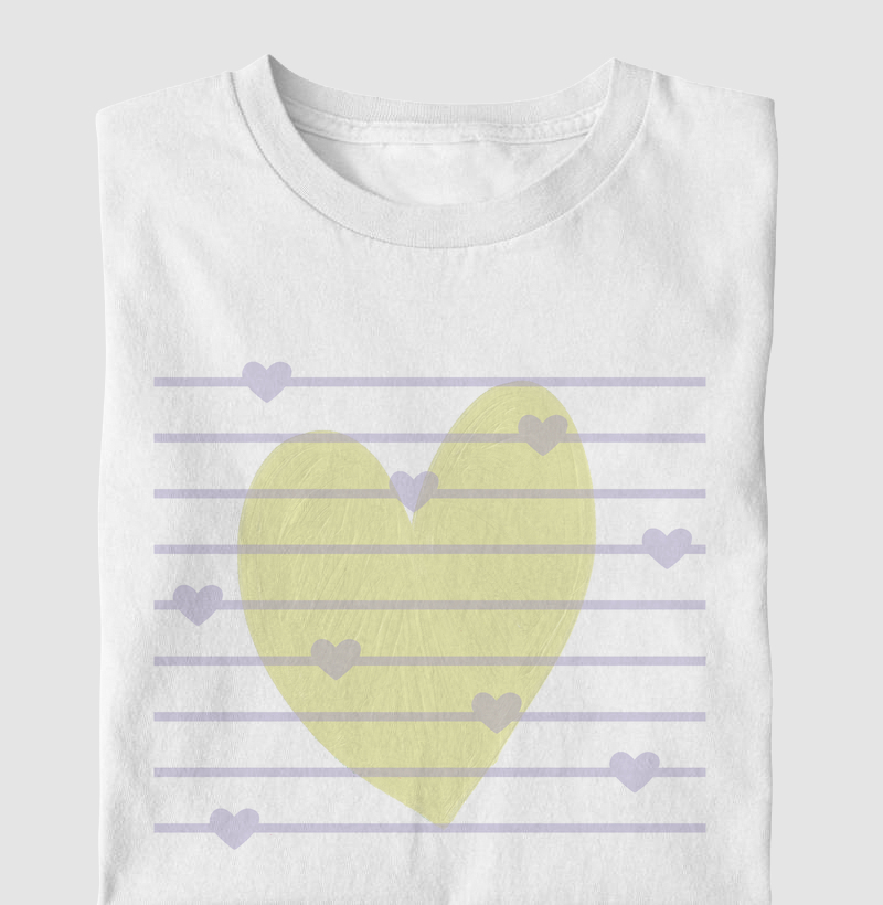 Camiseta Infantil Coração Soft