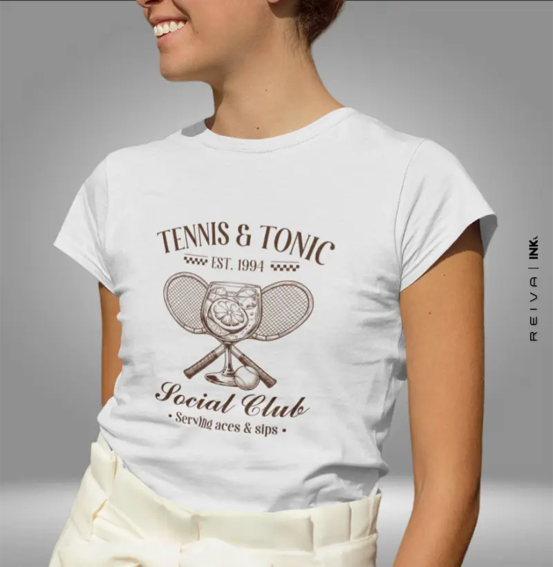 Camiseta de Tênis: Tennis & Tonic