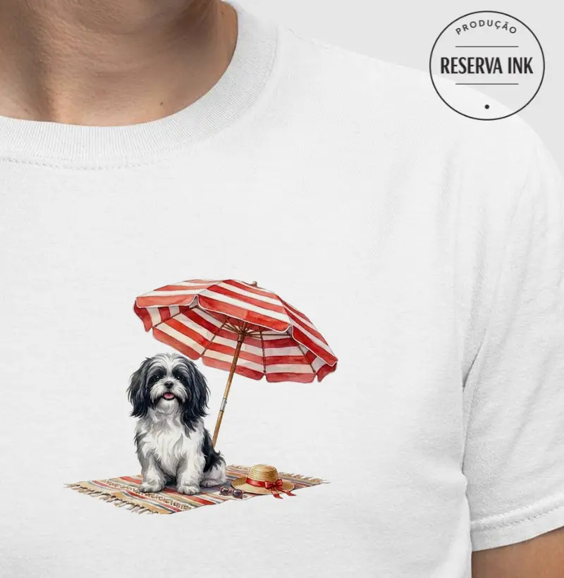 Shih Tzu Preto  - Praia