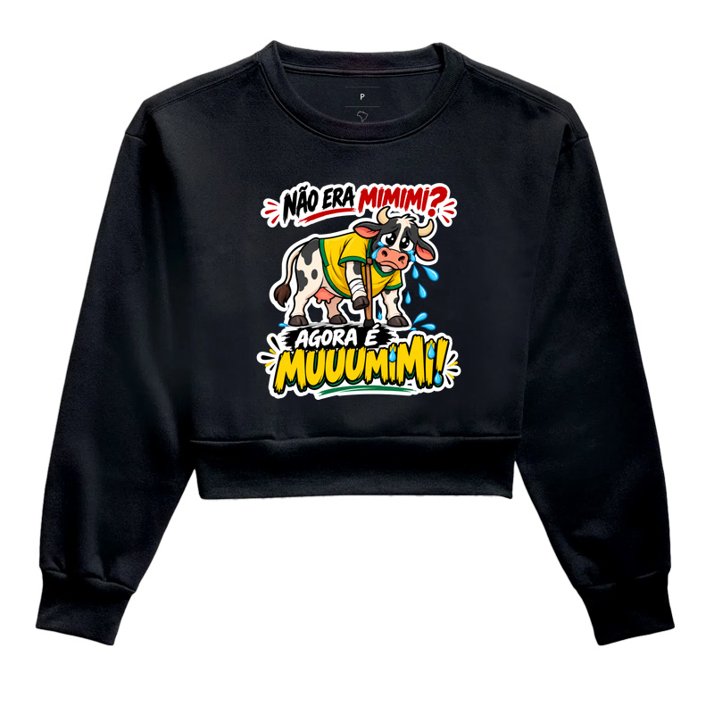 Cropped Moletom Muuumimi