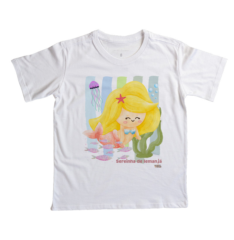 Camiseta Infantil Sereia Toy Maria Patuá