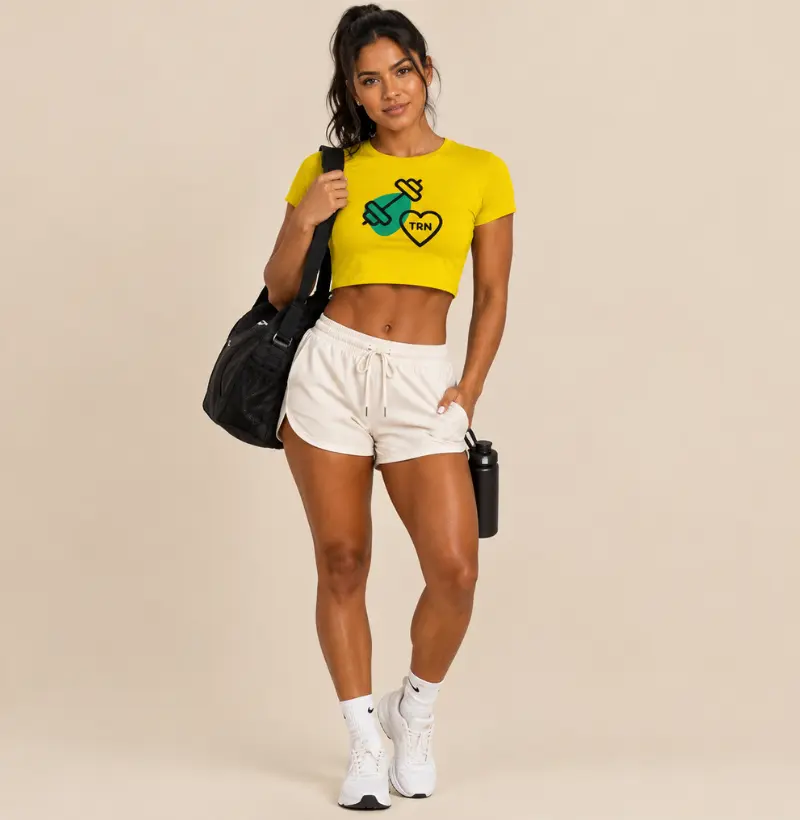 Cropped Amor pelo TRENO – TRN | Cropped Fitness Feminino para Academia e Lifestyle