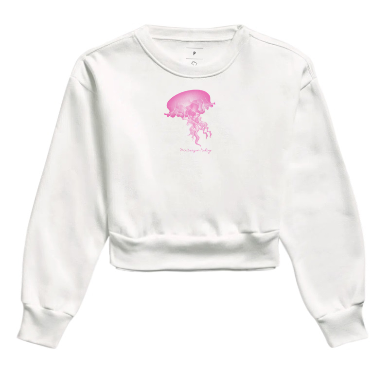 Minicraque Fishing - Elas na Pesca - Cropped Moletom