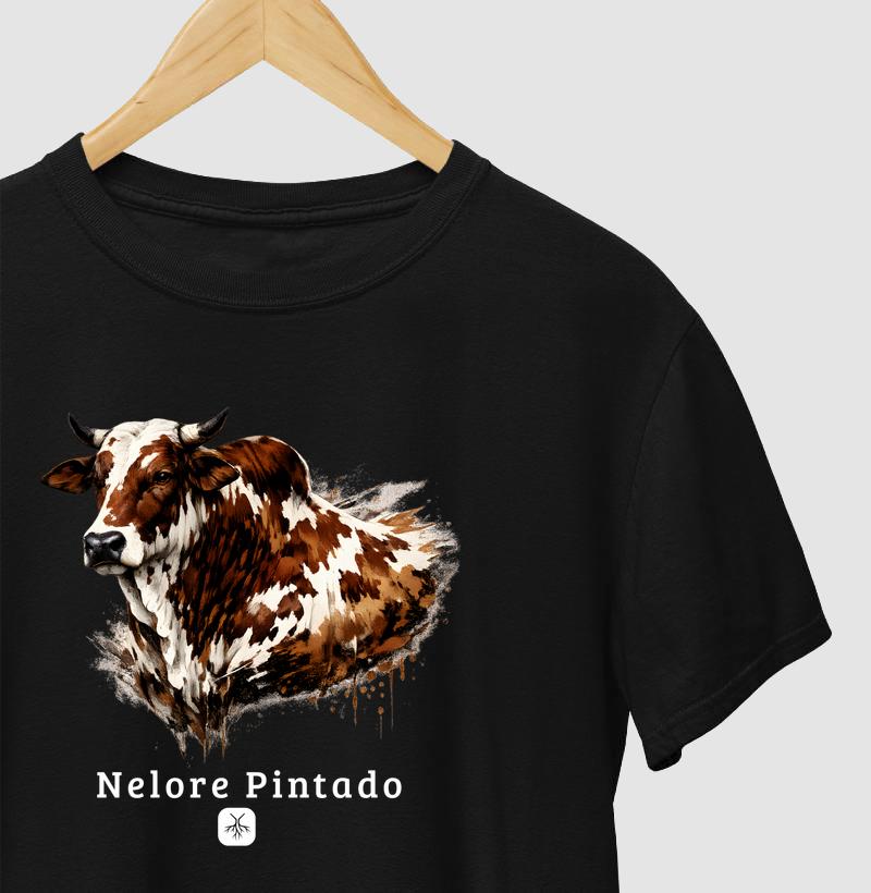 Camiseta Nelore pintando marrom