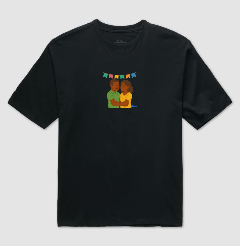 Camiseta Oversized "casal H" 2