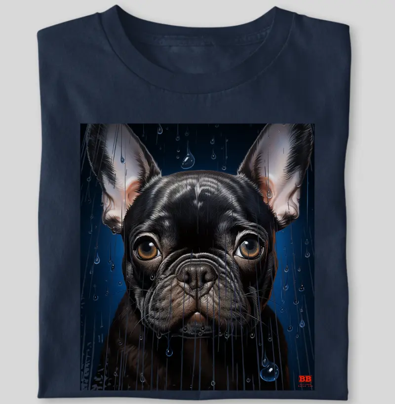 Camiseta Bulldog Frances "Rostinho Molhado"