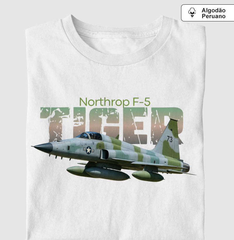 F-5 Tiger Flying | Algodão Peruano