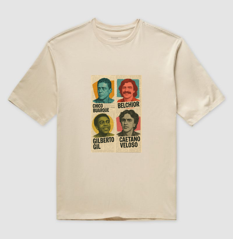 Camiseta Belchior, Chico, Caetano e Gil 