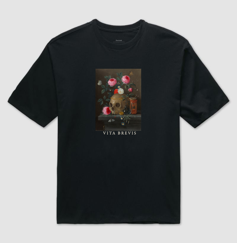 Vanitas — A Brevidade da Vida - Camiseta Oversized