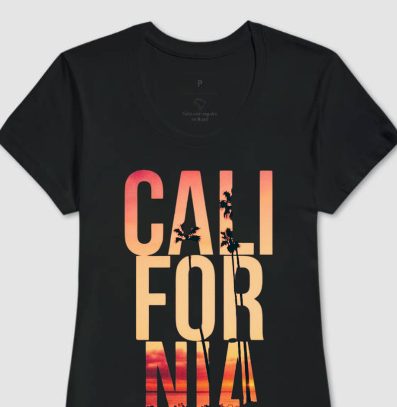 Camiseta Feminina - Califórnia