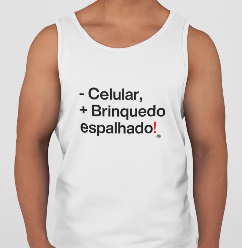 Menos celular, mais brinquedos espalhados