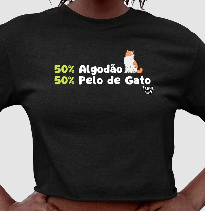 50% Algodão 50% Pelo de Gato