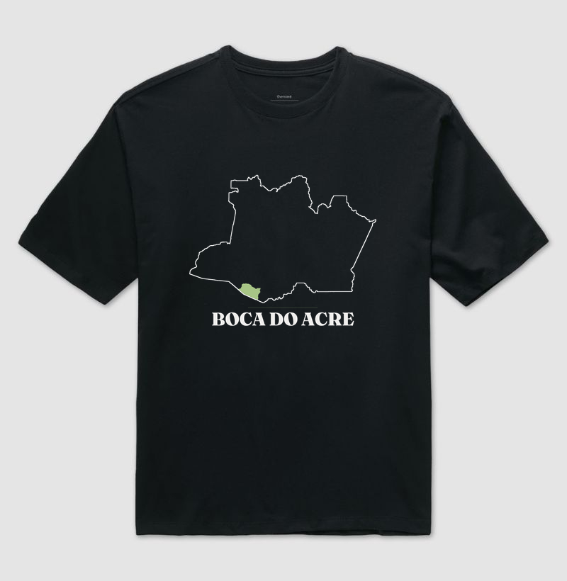 Boca do Acre | Traço AM - Camiseta Oversized