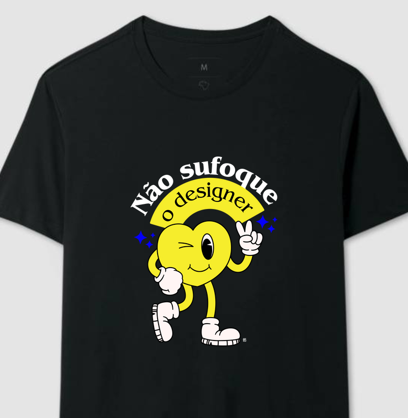 Camiseta Não sufoque o designer