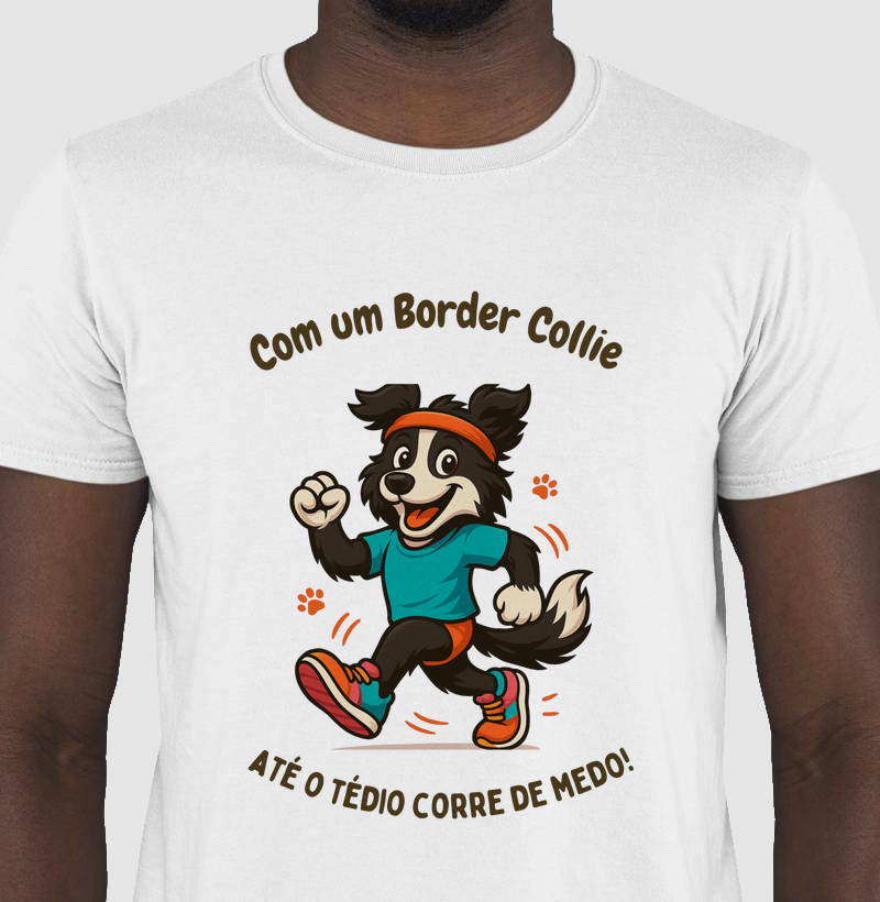 Com um Border Collie
