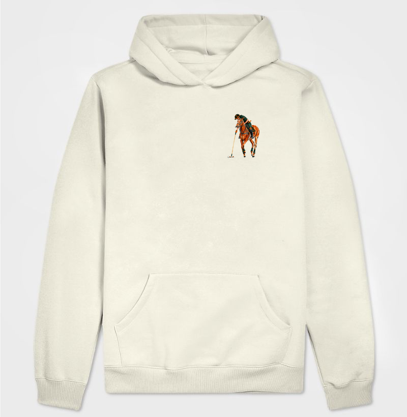 Polo Orange & Green - Peito - Hoodie Moletom