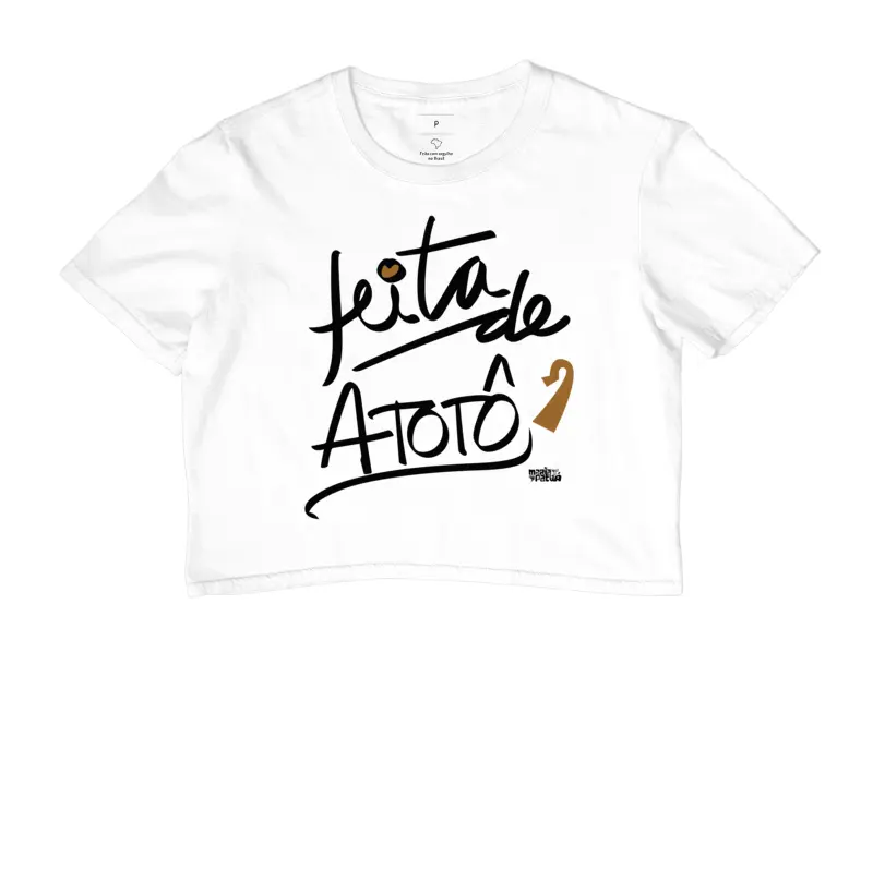 Cropped Feita de Atotô Colors Maria Patuá