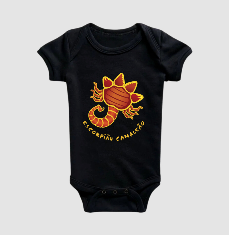 Body Infantil Camaleão Signos - Escorpião