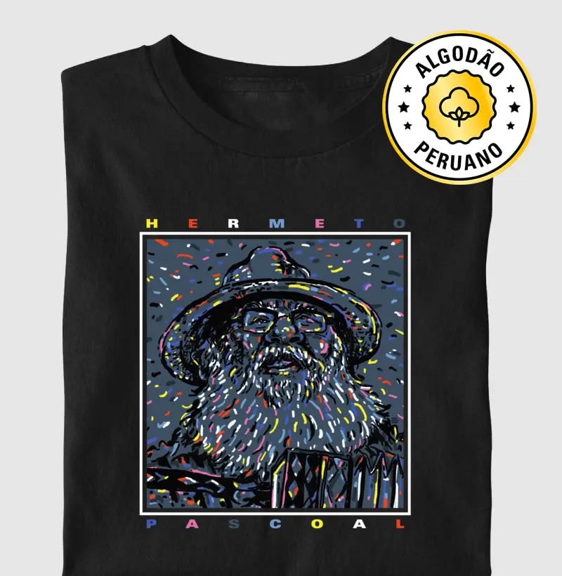 Hermeto Pascoal - Arte - Camiseta Algodão Peruano