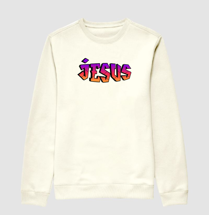 Suéter Moletom Jesus Grafite