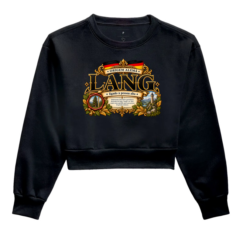 Lang  - Cropped Moletom