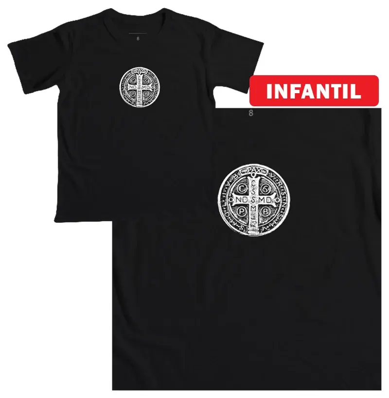 Medalha de São Bento estilo Rústico - Infantil