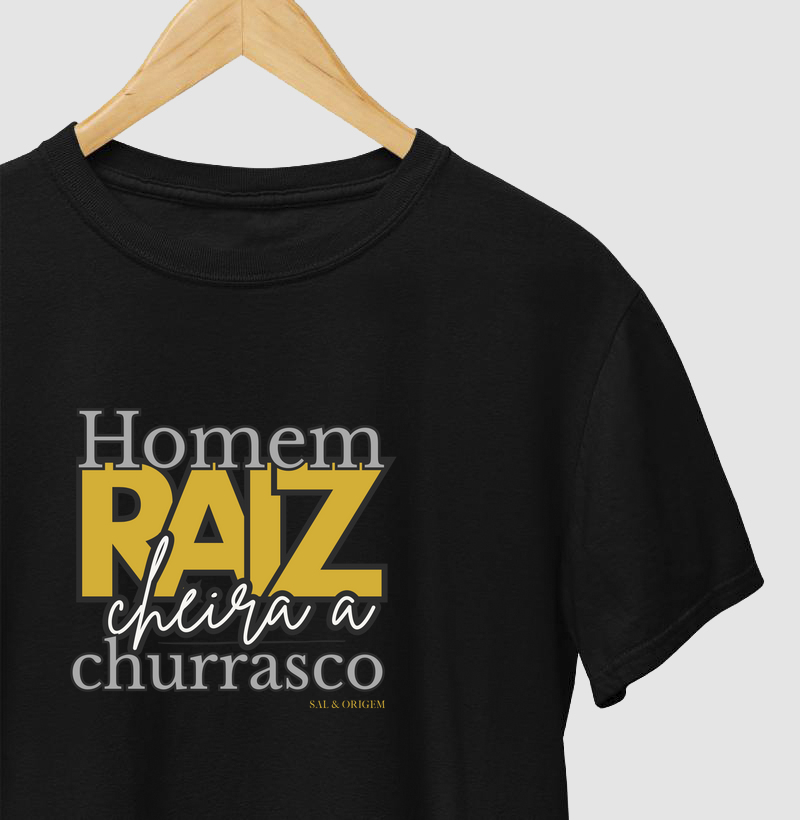 Homem RAIZ cheira a churrasco