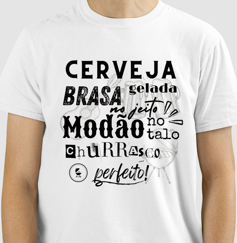 Churrasco Perfeito - Camiseta Brasa