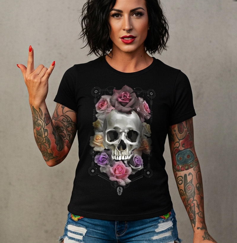 SKULL HARD FLOWER (Babylook)