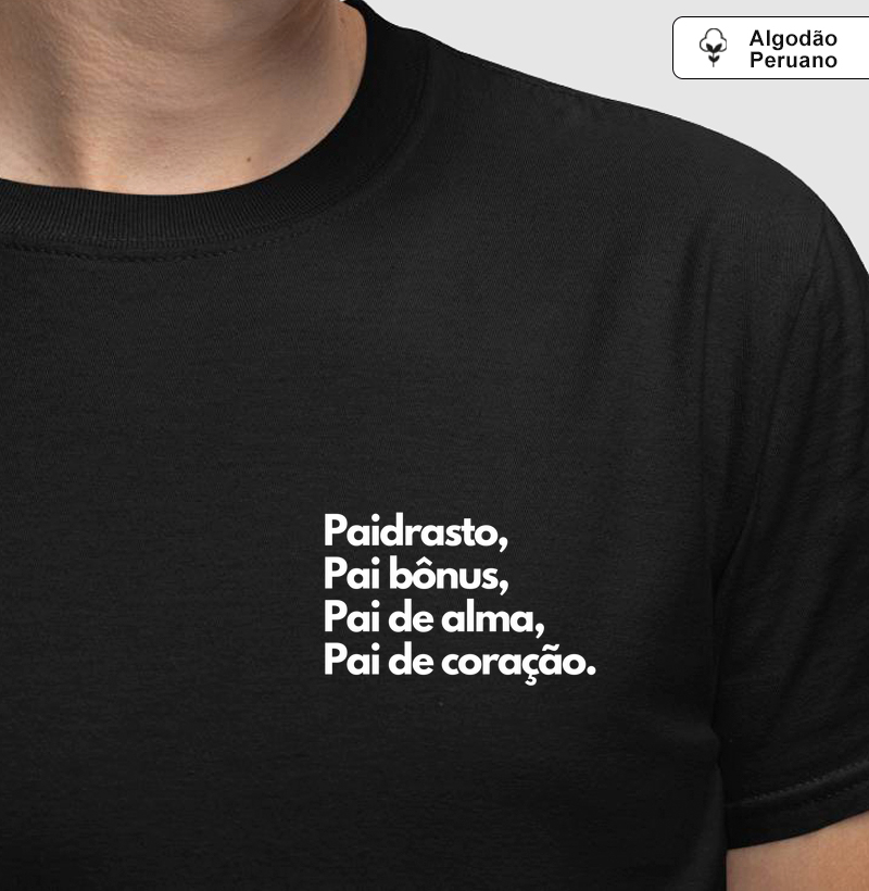 Paidrasto, pai bônus (padrasto) (minimalista) (algodão peruano)