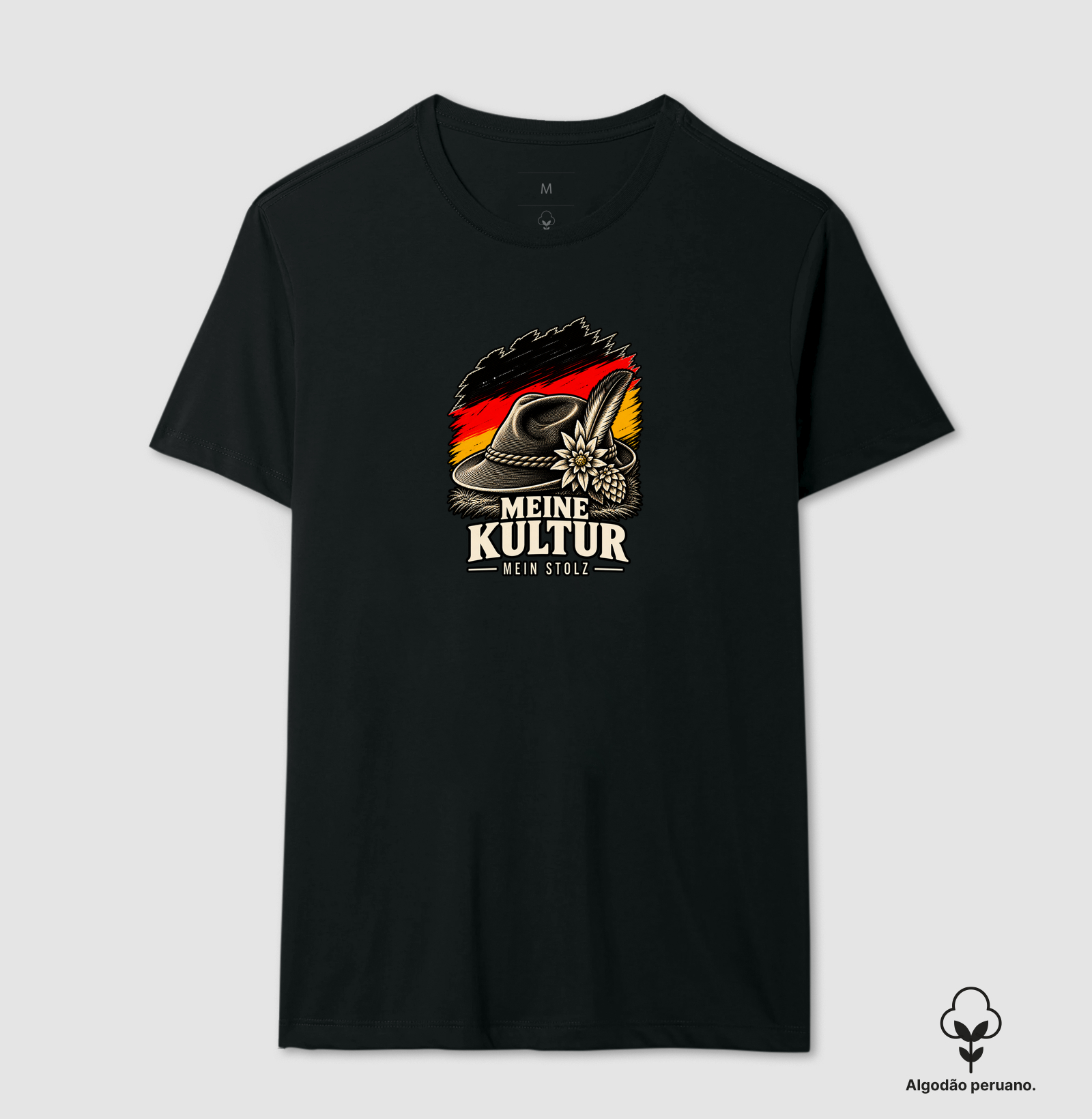 Meine Kultur — Mein Stolz - Camiseta Algodão Peruano