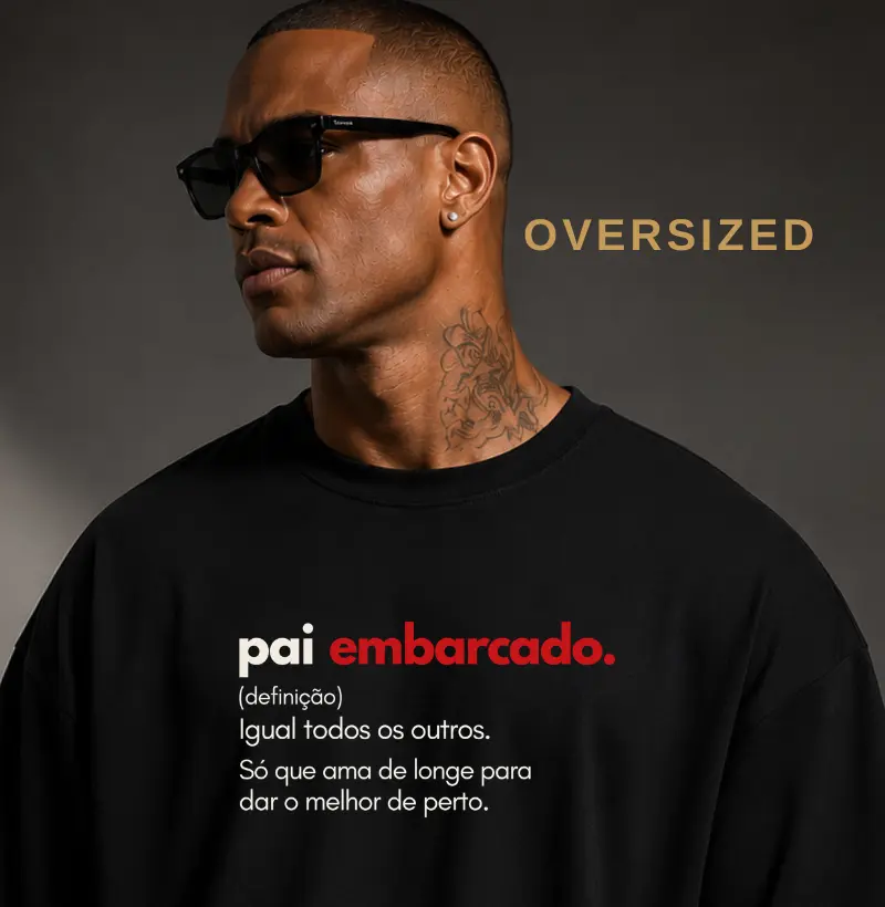Pai embarcado (definição) - Camiseta Oversized