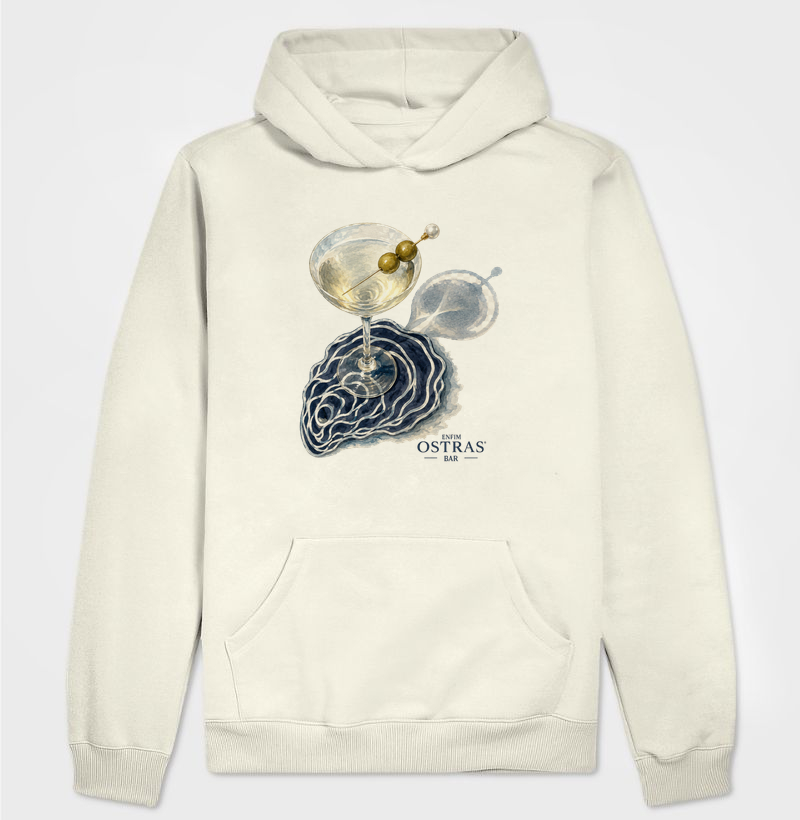 Moletom Capuz Happy Oyster - por Enfim