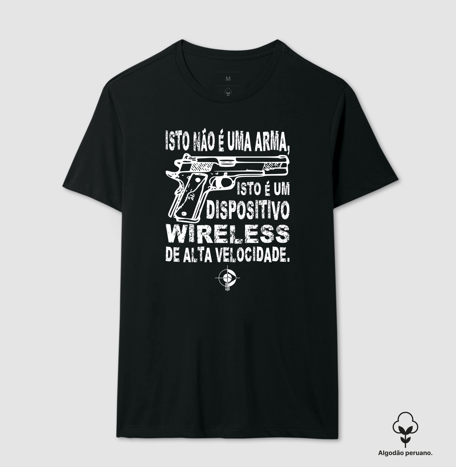 Dispositivo Wireless BoyShooterBrasil - Camiseta Algodão Peruano