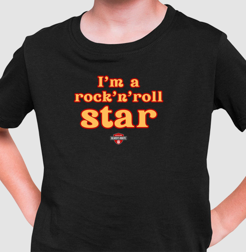 I Am a Rock'n'Roll Star - Camiseta Infantil