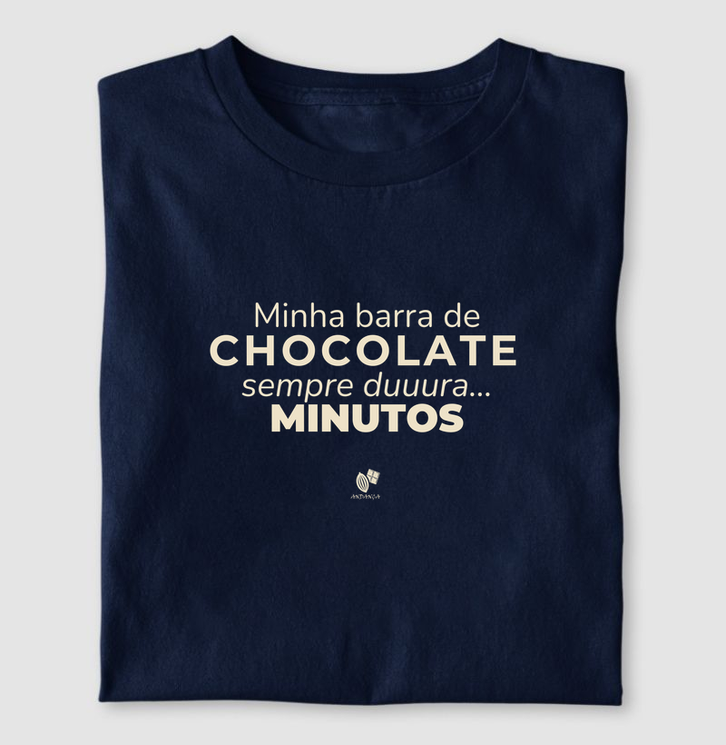 Minha barra de chocolate sempre dura... minutos