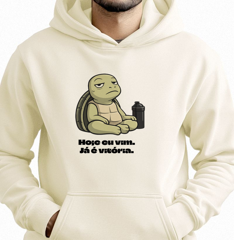 Hoje eu vim. Já é vitória.