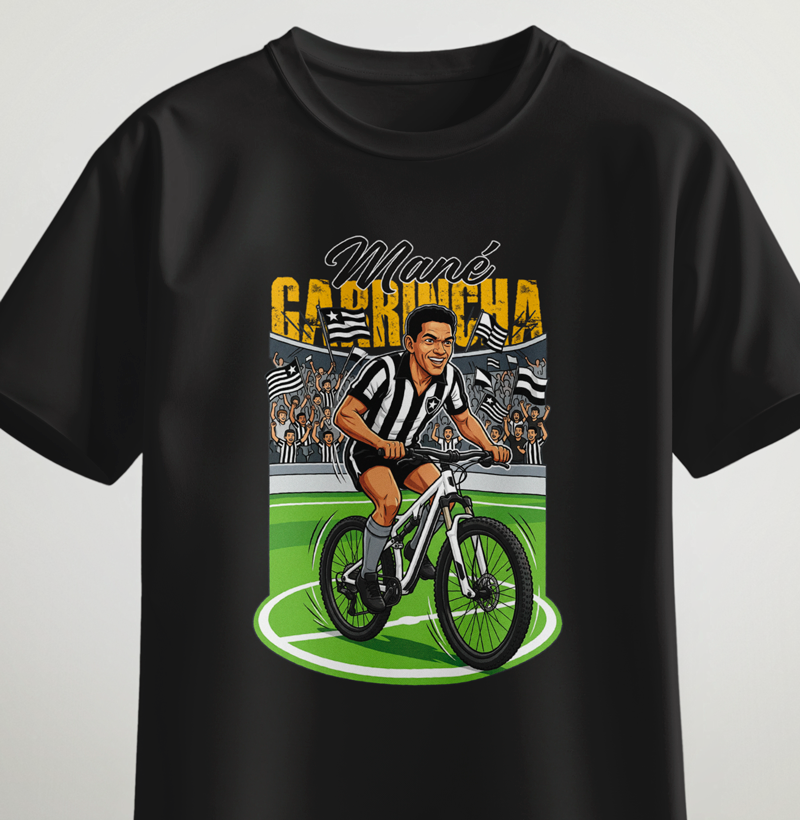 Mané Garrincha pedalando