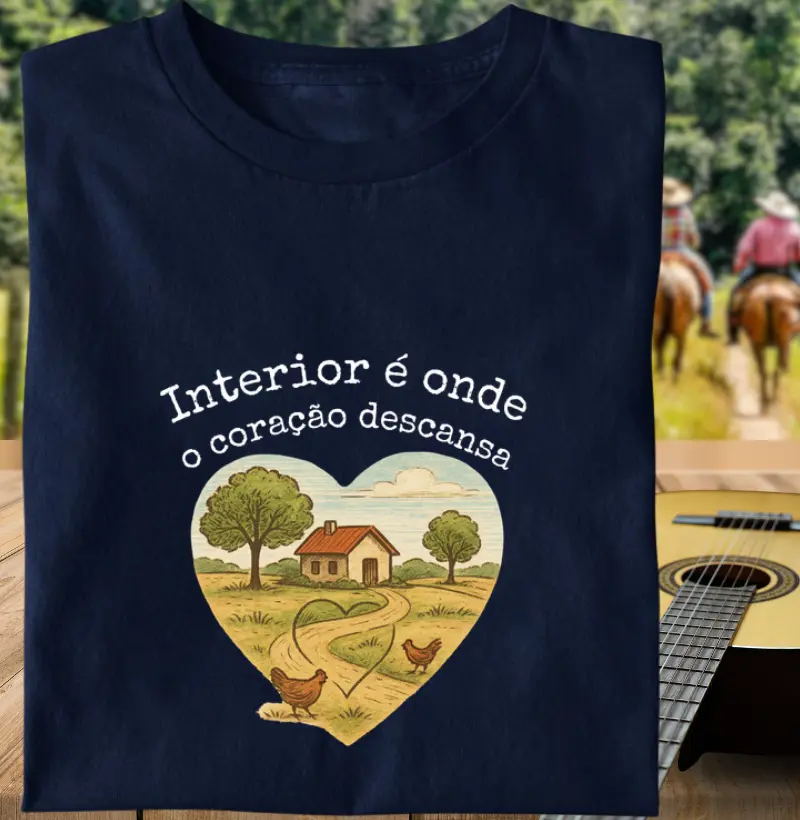 Interior é onde o coração descansa