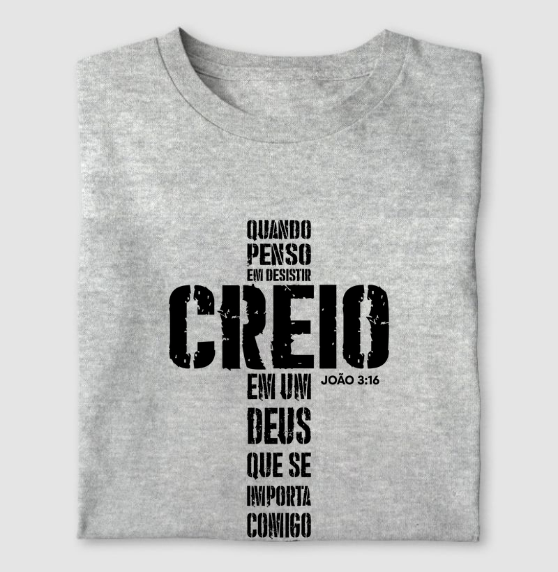 Camiseta cruz creio