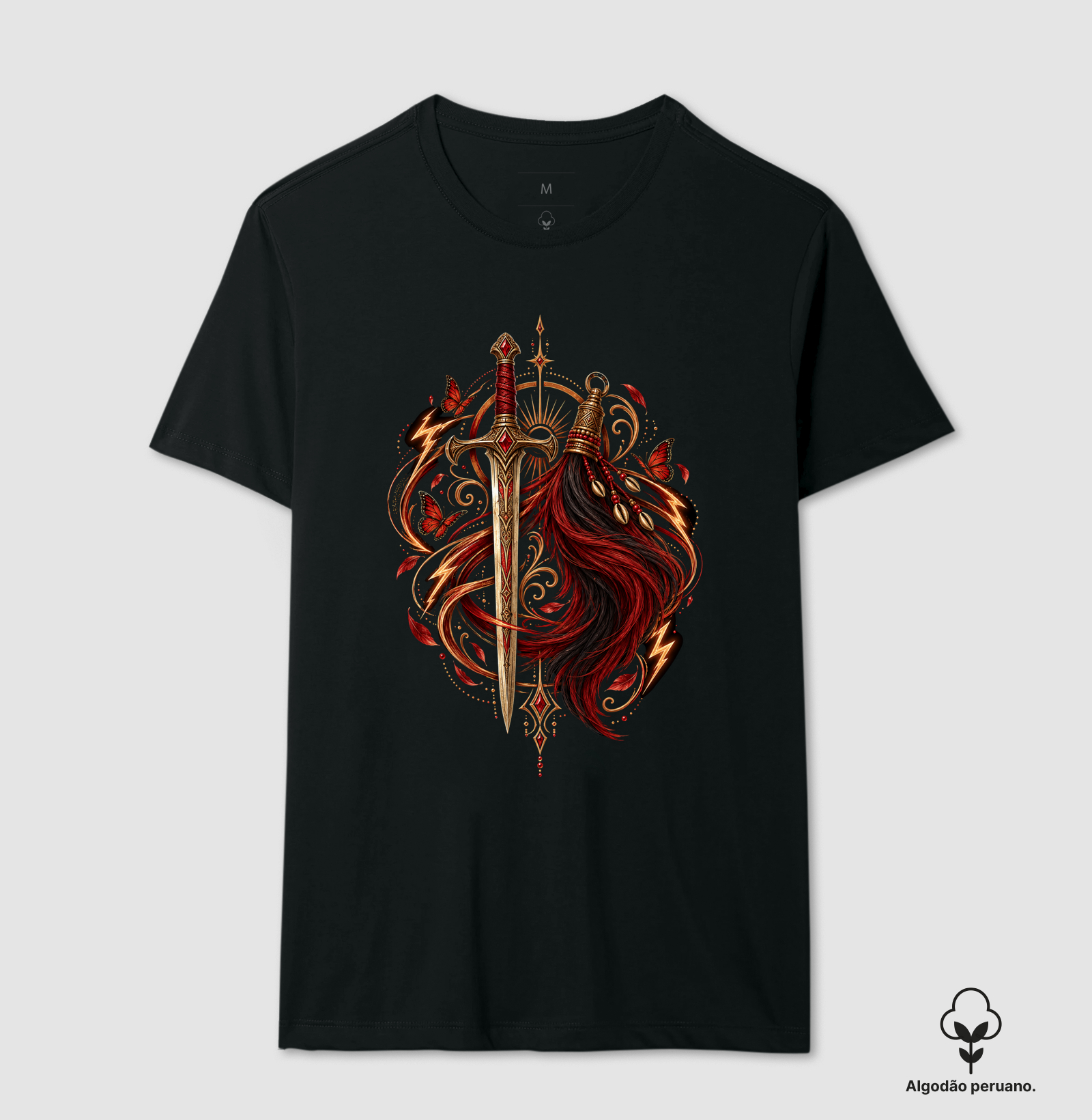 Oyá — Espada dos Ventos - Camiseta Algodão Peruano