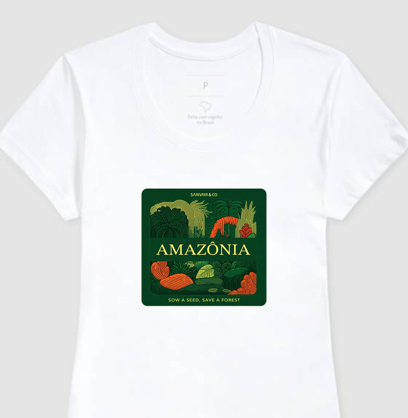 Camiseta feminina Amazônia