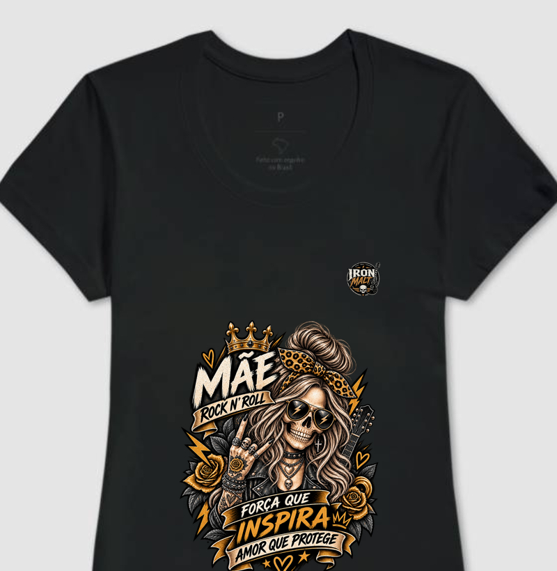Camiseta Mãe Rock N’ Roll