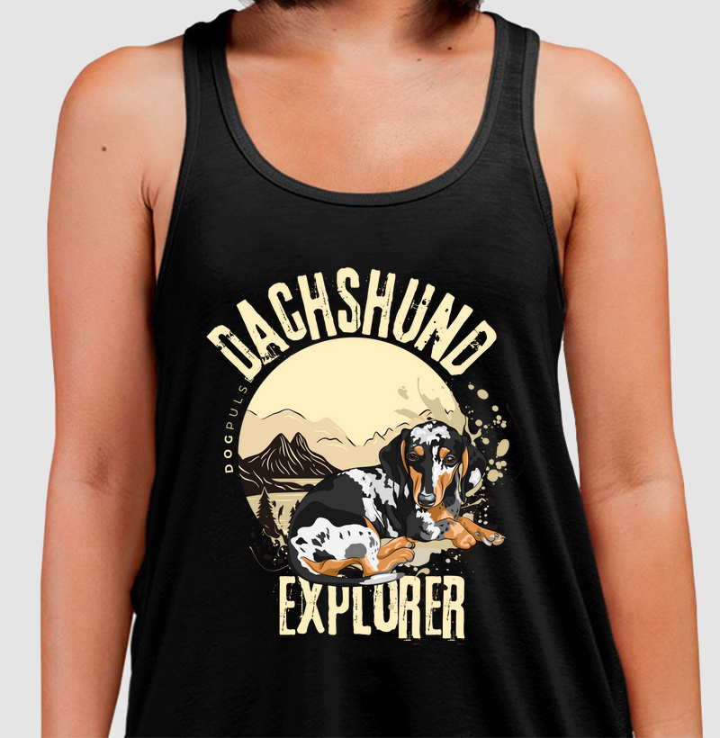 Camiseta Regata Dog Pulse Dachshund Explorer – Bold Tracker